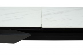 Стол CREMONA 160 KL-99 Белый мрамор матовый, итальянская керамика / черный каркас, ®DISAUR в Дегтярске - degtyarsk.mebel24.online | фото 4