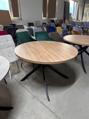Стол ДАРИО D100 Дуб Канзас / Черный каркас М-City в Дегтярске - degtyarsk.mebel24.online | фото 9