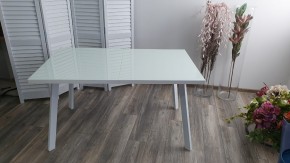 Стол ФИН 140 Белый, стекло/ Белый каркас М-City в Дегтярске - degtyarsk.mebel24.online | фото 9
