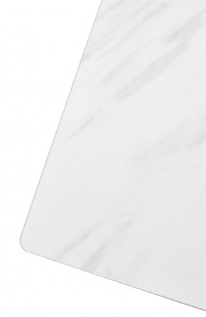 Стол FONDI 180 MARBLES KL-99 Белый мрамор матовый, итальянская керамика/ черный каркас, ®DISAUR в Дегтярске - degtyarsk.mebel24.online | фото 6