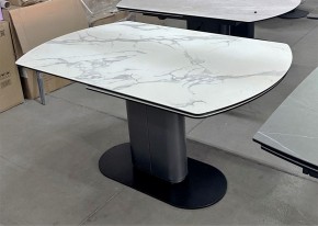 Стол KAI 140 KL-117 поворотная система раскладки, итал. керамика / Темно-серый / Черный, ®DISAUR в Дегтярске - degtyarsk.mebel24.online | фото 8