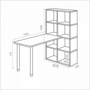 Стол компьютерный Bartolo в Дегтярске - degtyarsk.mebel24.online | фото 3