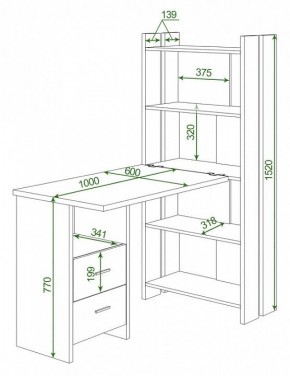 Стол компьютерный Домино Lite СТЛ-ОВ+С100Р в Дегтярске - degtyarsk.mebel24.online | фото 2