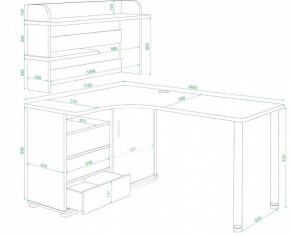 Стол компьютерный Домино нельсон СР-145М в Дегтярске - degtyarsk.mebel24.online | фото 2