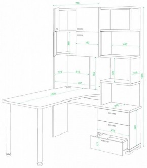 Стол компьютерный Домино нельсон СР-500М/160 в Дегтярске - degtyarsk.mebel24.online | фото 2