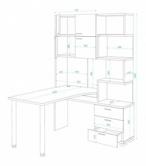 Стол компьютерный Домино нельсон СР-500М160 в Дегтярске - degtyarsk.mebel24.online | фото 3