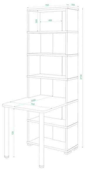 Стол компьютерный Домино СБ-10М/6 в Дегтярске - degtyarsk.mebel24.online | фото 2