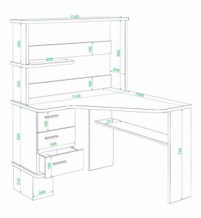 Стол компьютерный Домино СД-45 в Дегтярске - degtyarsk.mebel24.online | фото 2