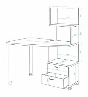 Стол компьютерный Домино СКМ-60 в Дегтярске - degtyarsk.mebel24.online | фото 2