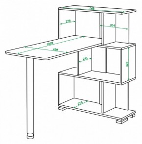 Стол компьютерный Домино СЛ-5-3СТ в Дегтярске - degtyarsk.mebel24.online | фото 2