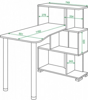Стол компьютерный Домино СЛ-5-3СТ-2 в Дегтярске - degtyarsk.mebel24.online | фото 2