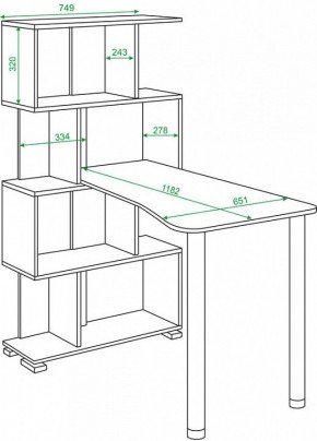 Стол компьютерный Домино СЛ-5-4СТ-2+БД+БЯ в Дегтярске - degtyarsk.mebel24.online | фото 2