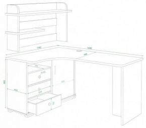 Стол компьютерный Домино СР-145 в Дегтярске - degtyarsk.mebel24.online | фото 2