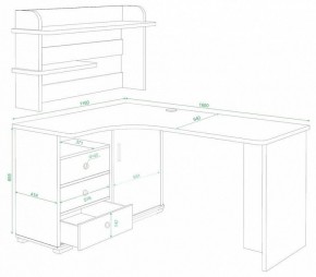 Стол компьютерный Домино СР-165 в Дегтярске - degtyarsk.mebel24.online | фото 2