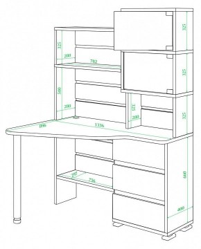 Стол компьютерный Домино СР-322 в Дегтярске - degtyarsk.mebel24.online | фото 2