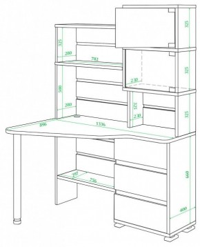 Стол компьютерный Домино СР-322 в Дегтярске - degtyarsk.mebel24.online | фото 2