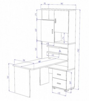 Стол компьютерный Домино СР-720/180 в Дегтярске - degtyarsk.mebel24.online | фото 2