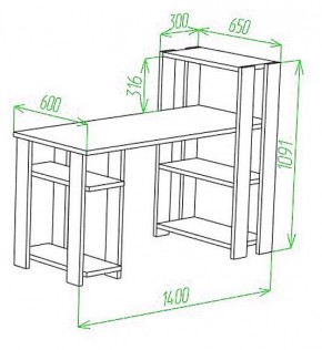 Стол компьютерный Slim СТН-110/140 в Дегтярске - degtyarsk.mebel24.online | фото 2