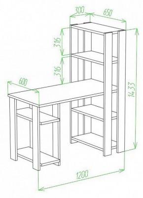 Стол компьютерный Slim СТН-145/120 в Дегтярске - degtyarsk.mebel24.online | фото 2