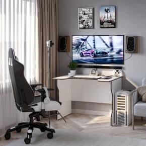Стол компьютерный ВАРДИГ K2 100x82, белый/черный в Дегтярске - degtyarsk.mebel24.online | фото 4