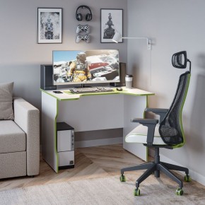 Стол компьютерный ВАРДИГ K2 100x82, белый/лайм в Дегтярске - degtyarsk.mebel24.online | фото 4