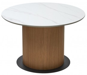 Стол MESA D120 цвет БЕЛЫЙ МРАМОР M326 / Каркас OAK, ®DISAUR в Дегтярске - degtyarsk.mebel24.online | фото 7