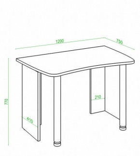Стол офисный Домино Лайт СКЛ-Софт120 в Дегтярске - degtyarsk.mebel24.online | фото 3