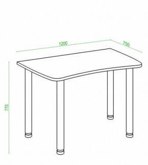 Стол офисный Домино Лайт СКЛ-Софт120МО в Дегтярске - degtyarsk.mebel24.online | фото 2