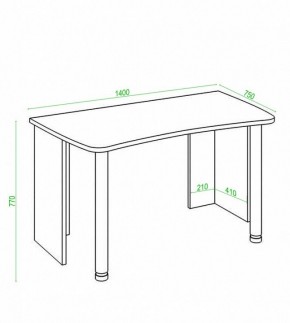 Стол офисный Домино Лайт СКЛ-Софт140 в Дегтярске - degtyarsk.mebel24.online | фото 2