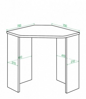 Стол письменный Домино Lite СКЛ-Угл70 в Дегтярске - degtyarsk.mebel24.online | фото 2