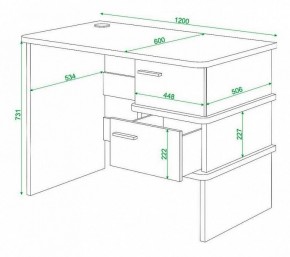 Стол письменный Домино нельсон СД-15С в Дегтярске - degtyarsk.mebel24.online | фото 3