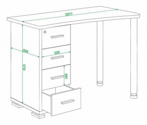 Стол письменный Домино нельсон СКМ-50 в Дегтярске - degtyarsk.mebel24.online | фото 5