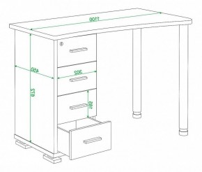 Стол письменный Домино СКМ-50 в Дегтярске - degtyarsk.mebel24.online | фото 6