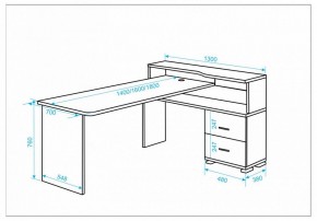 Стол письменный Домино СР-620/180 C в Дегтярске - degtyarsk.mebel24.online | фото 2