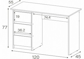 Стол письменный Идена в Дегтярске - degtyarsk.mebel24.online | фото 4