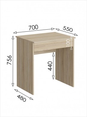 Стол письменный мини с ящиком Салоу в Дегтярске - degtyarsk.mebel24.online | фото 3