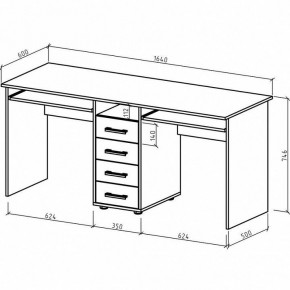 Стол письменный Остин в Дегтярске - degtyarsk.mebel24.online | фото 3