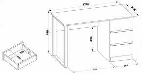 Стол письменный СПм-205 в Дегтярске - degtyarsk.mebel24.online | фото 4