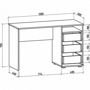 Стол письменный Тунис-3 в Дегтярске - degtyarsk.mebel24.online | фото 2