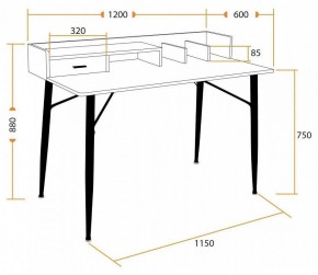 Стол письменный WD-13 в Дегтярске - degtyarsk.mebel24.online | фото