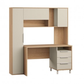 Стол рабочий 12.95 N Комфорт (Дуб сонома, Сатин 7045 PE) в Дегтярске - degtyarsk.mebel24.online | фото