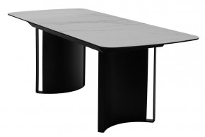 Стол RASMUS 160 TL-45 Белый мрамор, испанская керамика / черный каркас, ®DISAUR в Дегтярске - degtyarsk.mebel24.online | фото 4