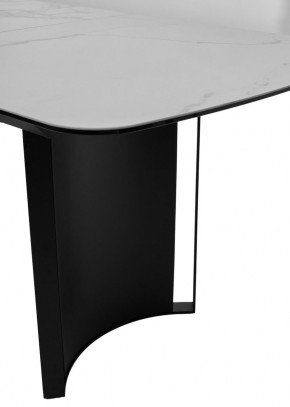 Стол RASMUS 160 TL-45 Белый мрамор, испанская керамика / черный каркас, ®DISAUR в Дегтярске - degtyarsk.mebel24.online | фото 7