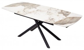 Стол RIVOLI 140 GLOSS LUXURY PANDORA SOLID CERAMIC / BLACK, ®DISAUR в Дегтярске - degtyarsk.mebel24.online | фото 2