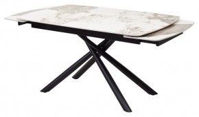 Стол RIVOLI 140 GLOSS LUXURY PANDORA SOLID CERAMIC / BLACK, ®DISAUR в Дегтярске - degtyarsk.mebel24.online | фото 5