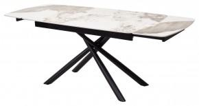 Стол RIVOLI 140 GLOSS LUXURY PANDORA SOLID CERAMIC / BLACK, ®DISAUR в Дегтярске - degtyarsk.mebel24.online | фото 7