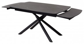 Стол RIVOLI 140 MATT BLACK MARBLE SOLID CERAMIC / BLACK, ®DISAUR в Дегтярске - degtyarsk.mebel24.online | фото 6
