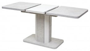 Стол STORK 120 Белый бетон/ Белый М-City в Дегтярске - degtyarsk.mebel24.online | фото 3