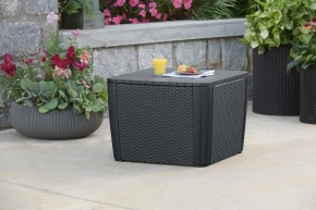 Стол-сундук Лузон Плюс (Luzon Plus Flat Wicker), графит в Дегтярске - degtyarsk.mebel24.online | фото 1