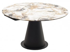 Стол TERAMO 135 GLOSS GRAND JADE SOLID CERAMIC, керамика, поворотн.механизм / Черный каркас, ®DISAUR в Дегтярске - degtyarsk.mebel24.online | фото 15